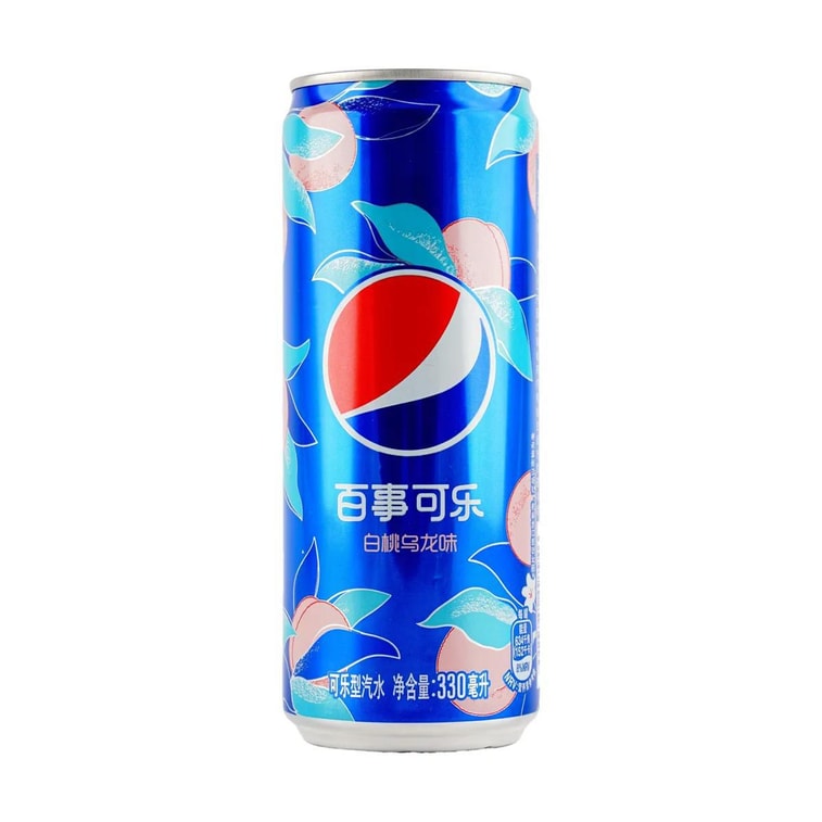 Pepsi White Peach Oolong Cans